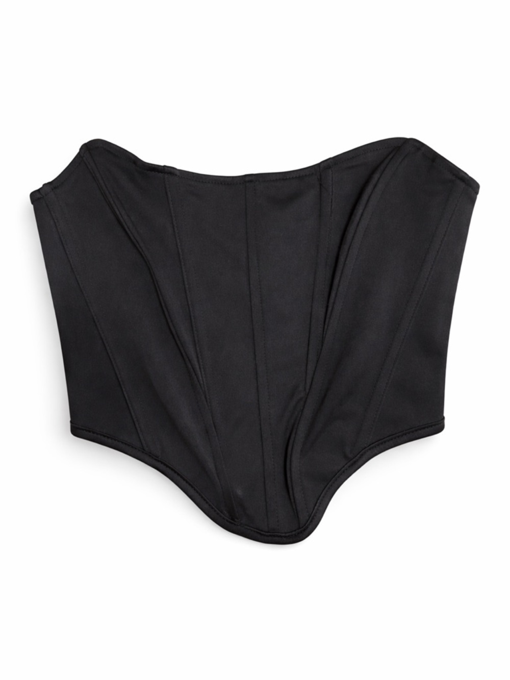 Nike Black Strapless Boned Bustier Top